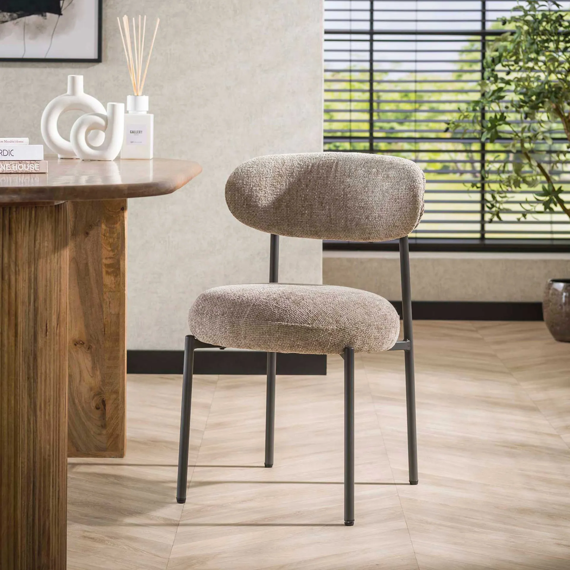 Emob Esszimmerstuhl Rondo - 52x57x81cm - Stoff