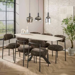 Emob Esszimmerstuhl Rondo - 52x57x81cm - er Stoff