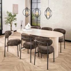 Emob Esszimmerstuhl Rondo - 52x57x81cm - er Stoff