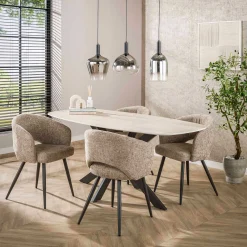 Emob Esszimmerstuhl Saloon - 58x56x81cm - Stoff