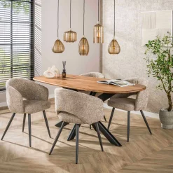 Emob Esszimmerstuhl Saloon - 58x56x81cm - Stoff