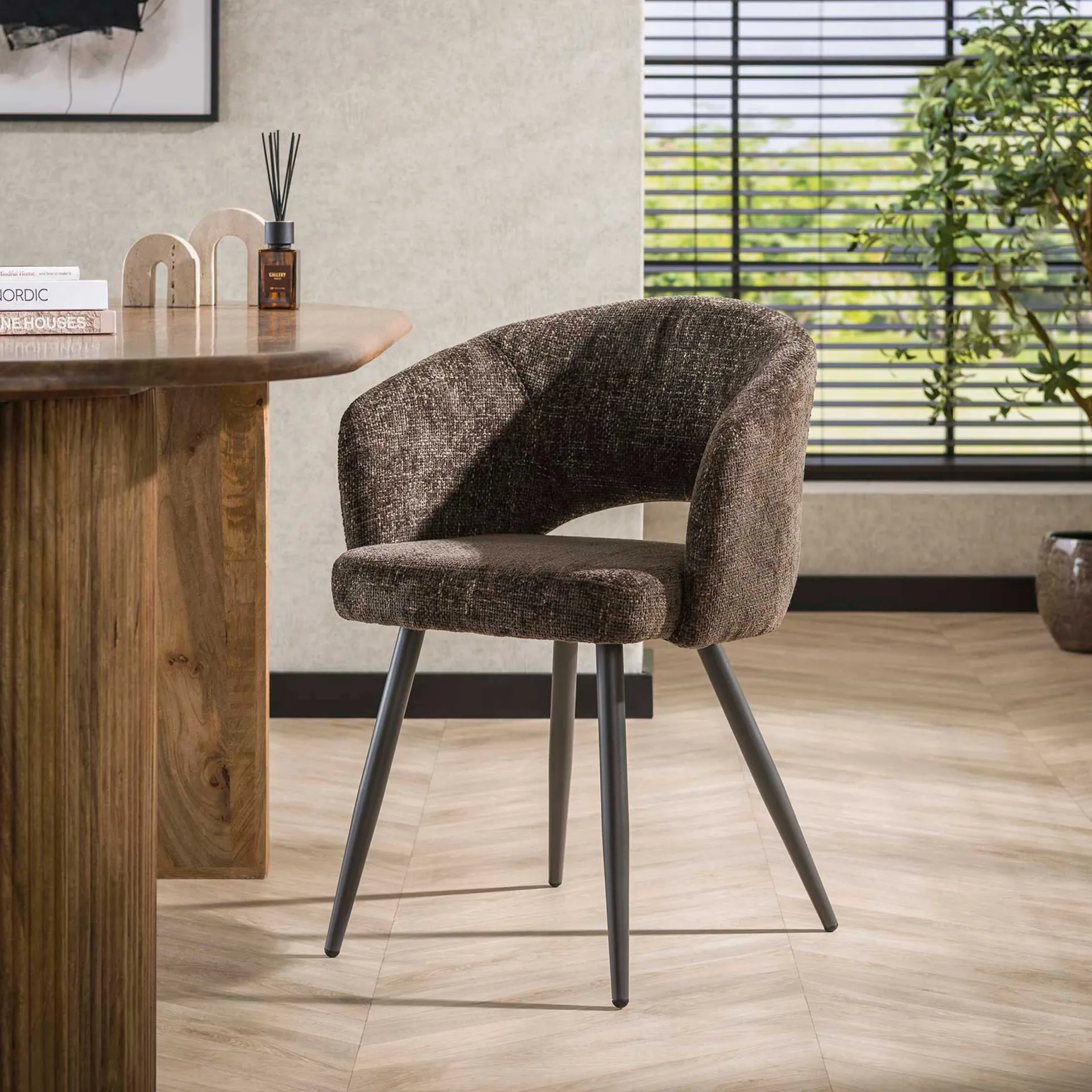 Emob Esszimmerstuhl Saloon - 58x56x81cm - er Stoff