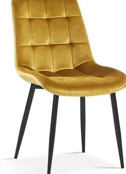 Rousseau Esszimmerstuhl Tanja Gold Samt