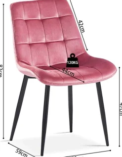 Rousseau Esszimmerstuhl Tanja Samt