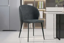Rousseau Esszimmerstuhl Tilly - 51x55x80cm - dunkelgrauer Stoff