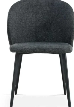 Rousseau Esszimmerstuhl Tilly - 51x55x80cm - dunkelgrauer Stoff