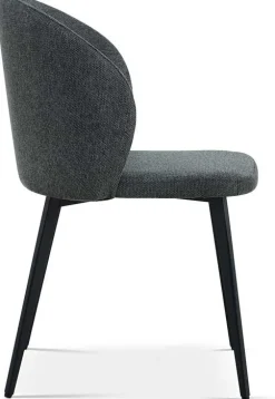 Rousseau Esszimmerstuhl Tilly - 51x55x80cm - dunkelgrauer Stoff
