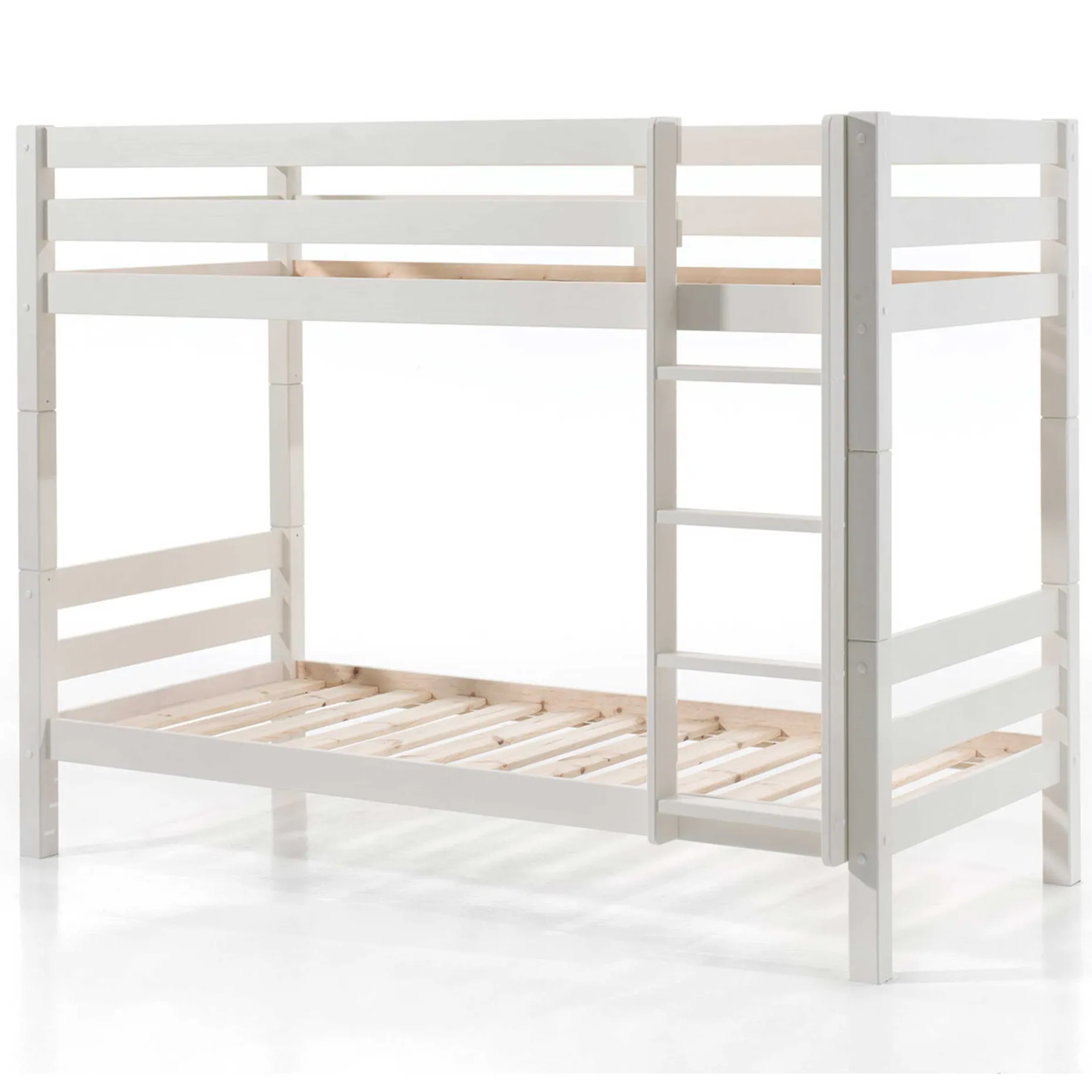 Etagenbett Claire 160cm mit Bettkasten - weiß
