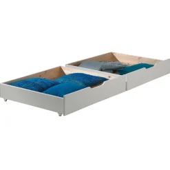 Etagenbett Claire 160cm mit zwei Schubladen - weiß