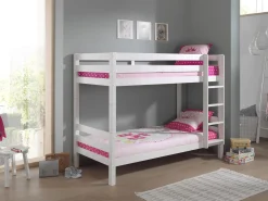 Etagenbett Claire 160cm mit zwei Schubladen - weiß