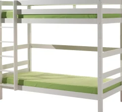Etagenbett Claire hoch mit Bettkasten - weiß
