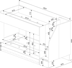 Etagenbett Easy - 90x200cm - mit Bettkasten - Goldene Eiche/Weiß