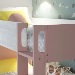 Etagenbett Fleur mit Schubladen - altrosa