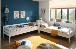 Etagenbett Maren 90x200 - mit Lattenrosten - weiß