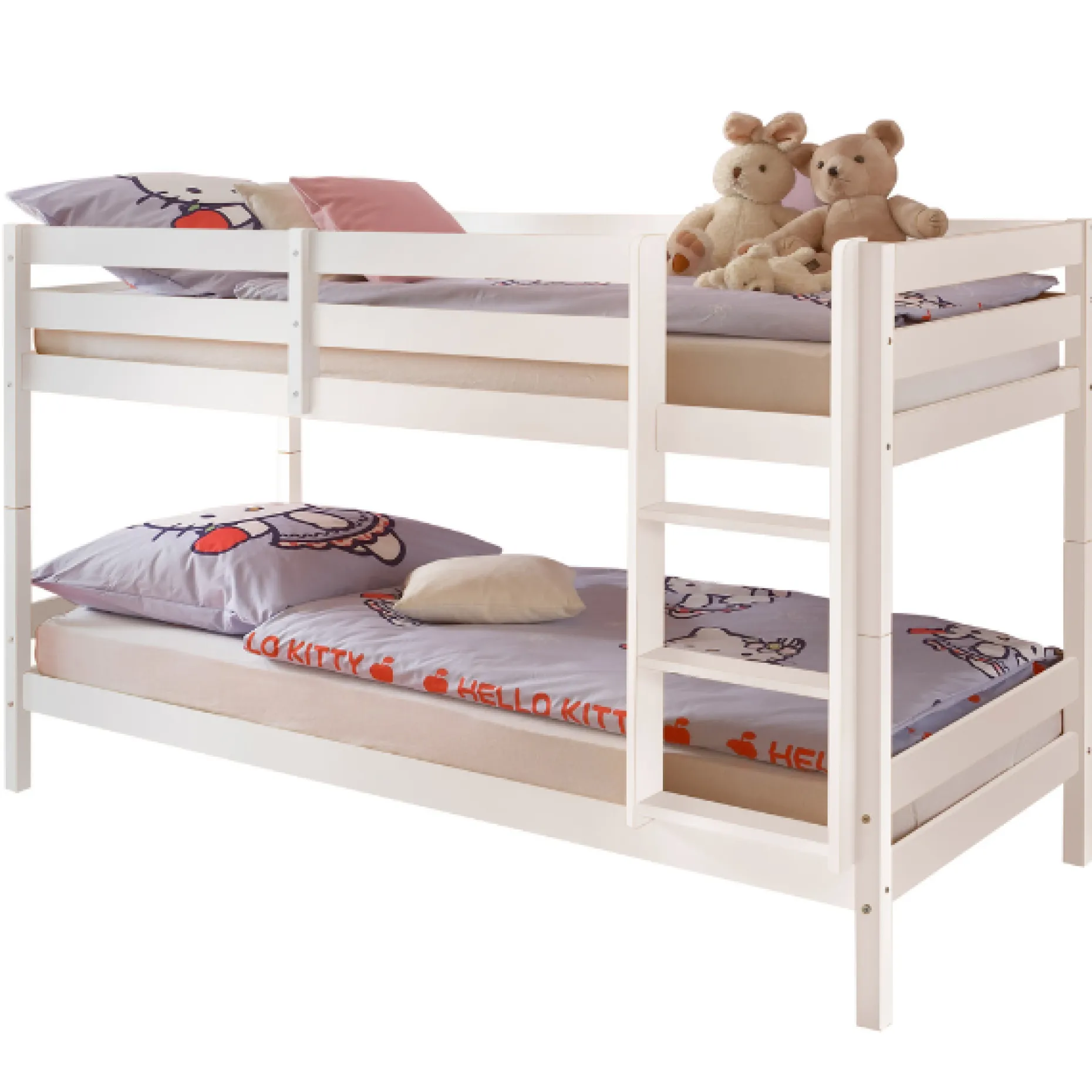 Etagenbett Maren 90x200 - mit Lattenrosten - weiß
