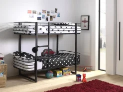 Etagenbett Oscar - 90x200cm - schwarz