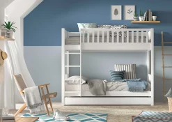 Etagenbett Scottie mit Bettschublade - weiß