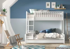 Etagenbett Scottie mit 4 Schlafgelegenheiten - weiß