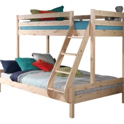 Etagenbett Triple 3-Sitzer Holz - Kieferholz