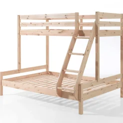 Etagenbett Triple 3-Sitzer Holz - Kieferholz