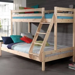 Etagenbett Triple 3-Sitzer Holz - Kieferholz