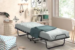 Etagenbett Xenia 90x200 cm - inklusive Matratze - schwarz