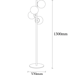 Emob Faze Stehleuchte | METALLGEHÄUSE | Schwarz