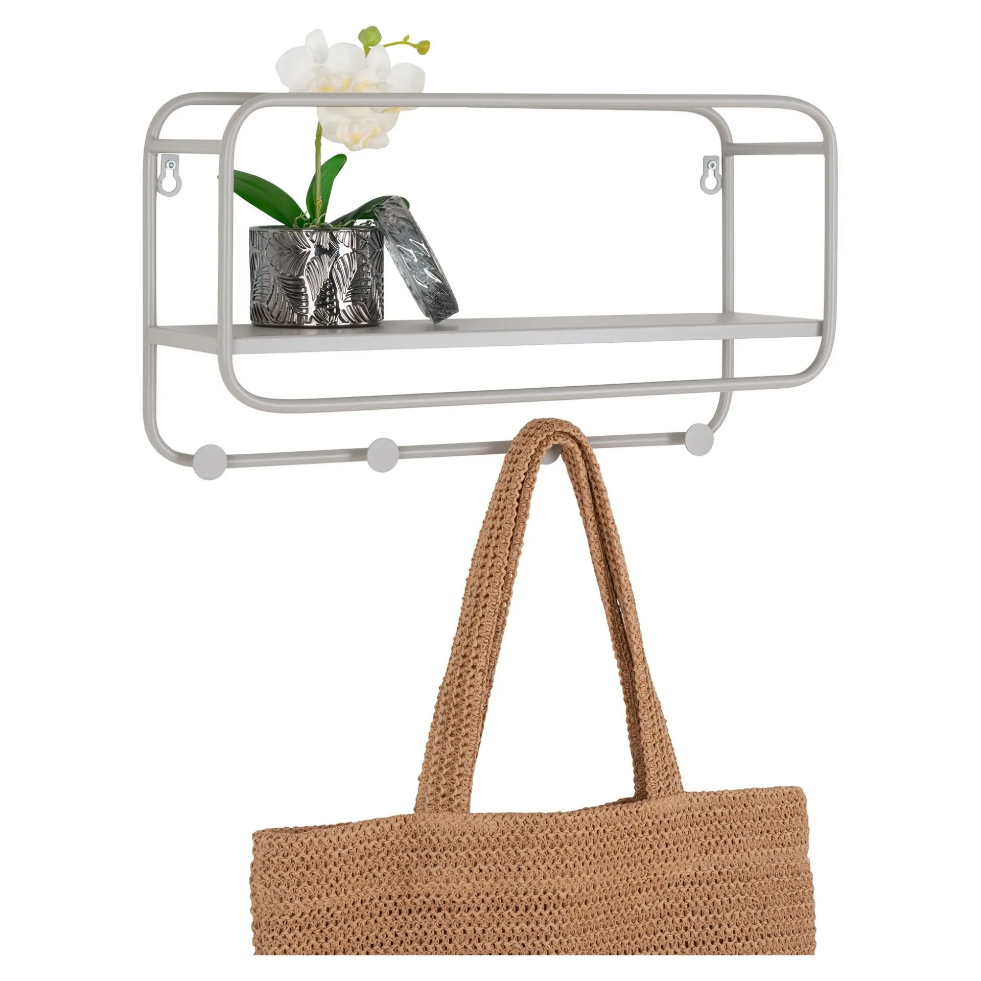 House Nordic Feira Hutablage - | Stahl, Cool Grey