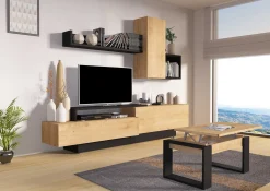 Fernsehschrank Cosmit 240cm - Eiche/anthrazit