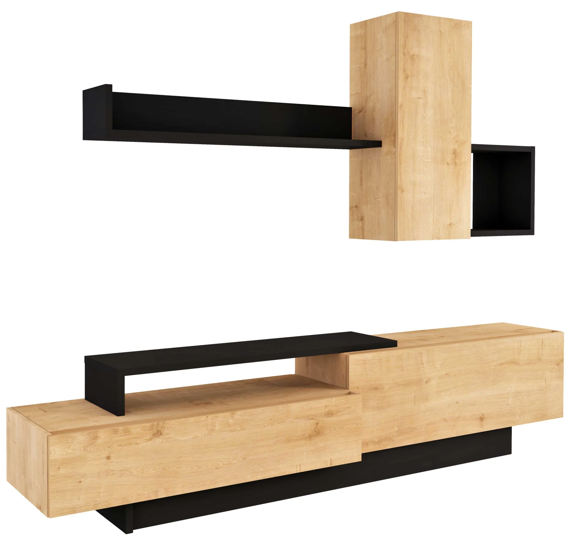 Fernsehschrank Cosmit 240cm - Eiche/anthrazit