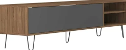 Fernsehschrank Jiro 165cm - Walnuss/Anthrazit