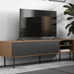 Fernsehschrank Watt 165cm - Walnuss/Grau