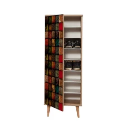Filinta Schuhschrank | 100 % MELAMIN | Sonoma-Eiche