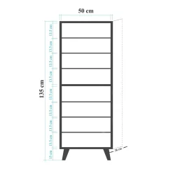 Filinta Schuhschrank | 100 % MELAMIN | Sonoma-Eiche