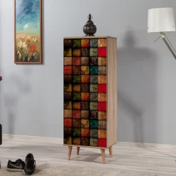 Filinta Schuhschrank | 100 % MELAMIN | Sonoma-Eiche