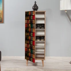 Filinta Schuhschrank | 100 % MELAMIN | Sonoma-Eiche