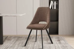 Rousseau Filou' Bouclé Sand Stuhl | PU Polsterung - 85x48x56cm