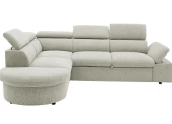 PGS Firenze Ecksofa links - mit Bettfunktion - Stoff