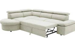 PGS Firenze Ecksofa links - mit Bettfunktion - Stoff