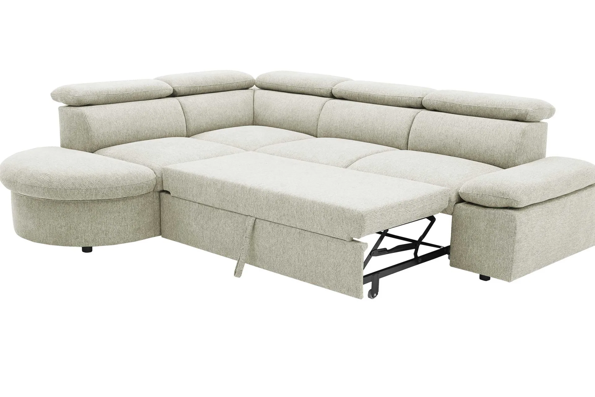 PGS Firenze Ecksofa links - mit Bettfunktion - Stoff