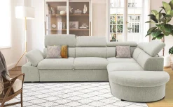 PGS Firenze Ecksofa rechts - mit Bettfunktion - Stoff