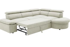 PGS Firenze Ecksofa rechts - mit Bettfunktion - Stoff