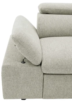 PGS Firenze Ecksofa rechts - mit Bettfunktion - Stoff