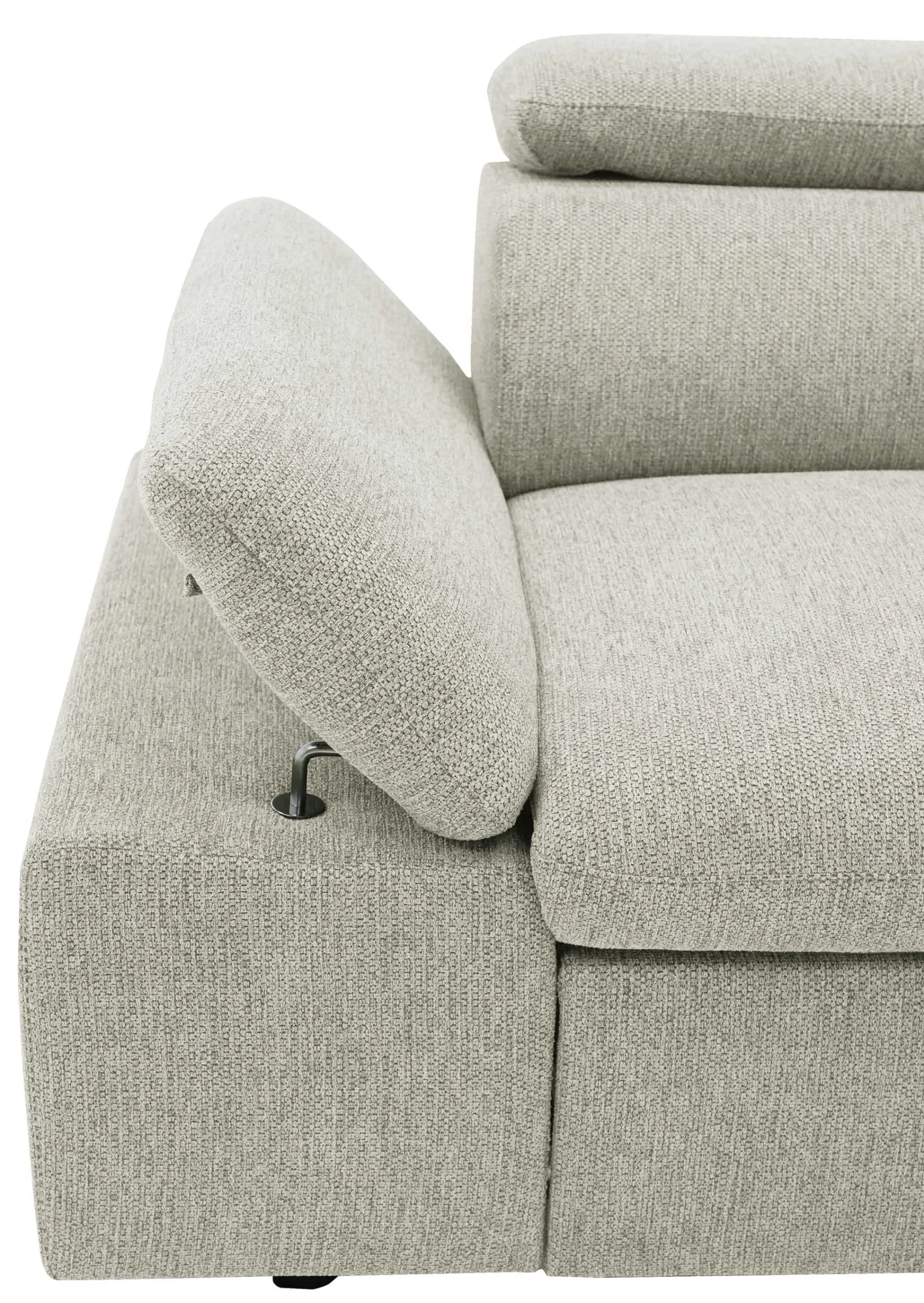 PGS Firenze Ecksofa rechts - mit Bettfunktion - Stoff