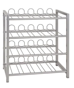 Flaschenhalter | 54 x 31 x 60 cm | Grau / Metall