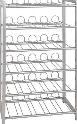 Flaschenhalter | 54 x 31 x 90 cm | Grau / Metall