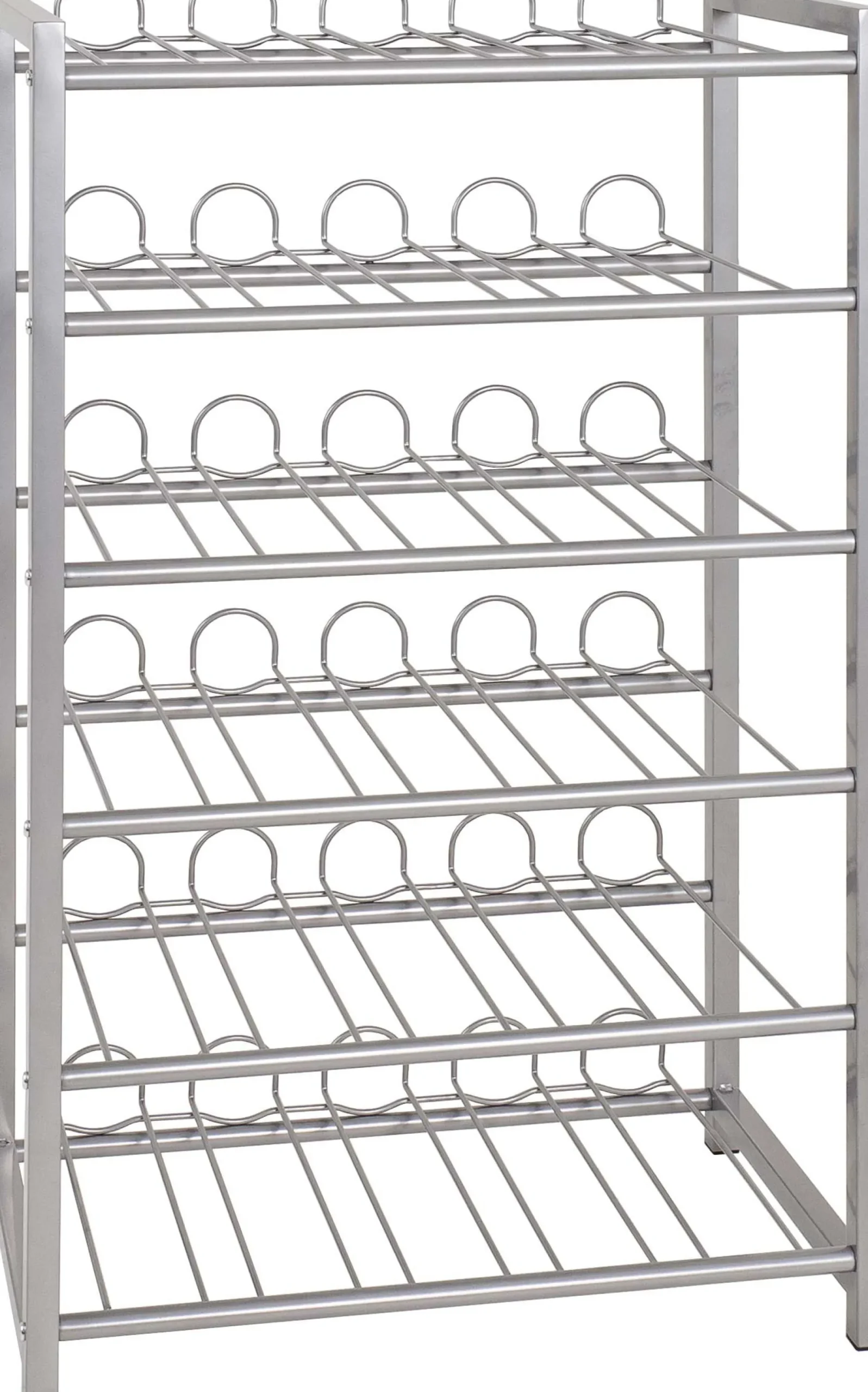 Flaschenhalter | 54 x 31 x 90 cm | Grau / Metall