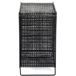 Flaschenhalter | 30 x 24 x 46 cm | Schwarz / Metall