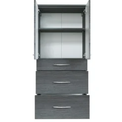 Held FlorentBadezimmer : Spiegelschrank, Waschtischschrank, Säulenschrank, Ablageschrank - Eiche