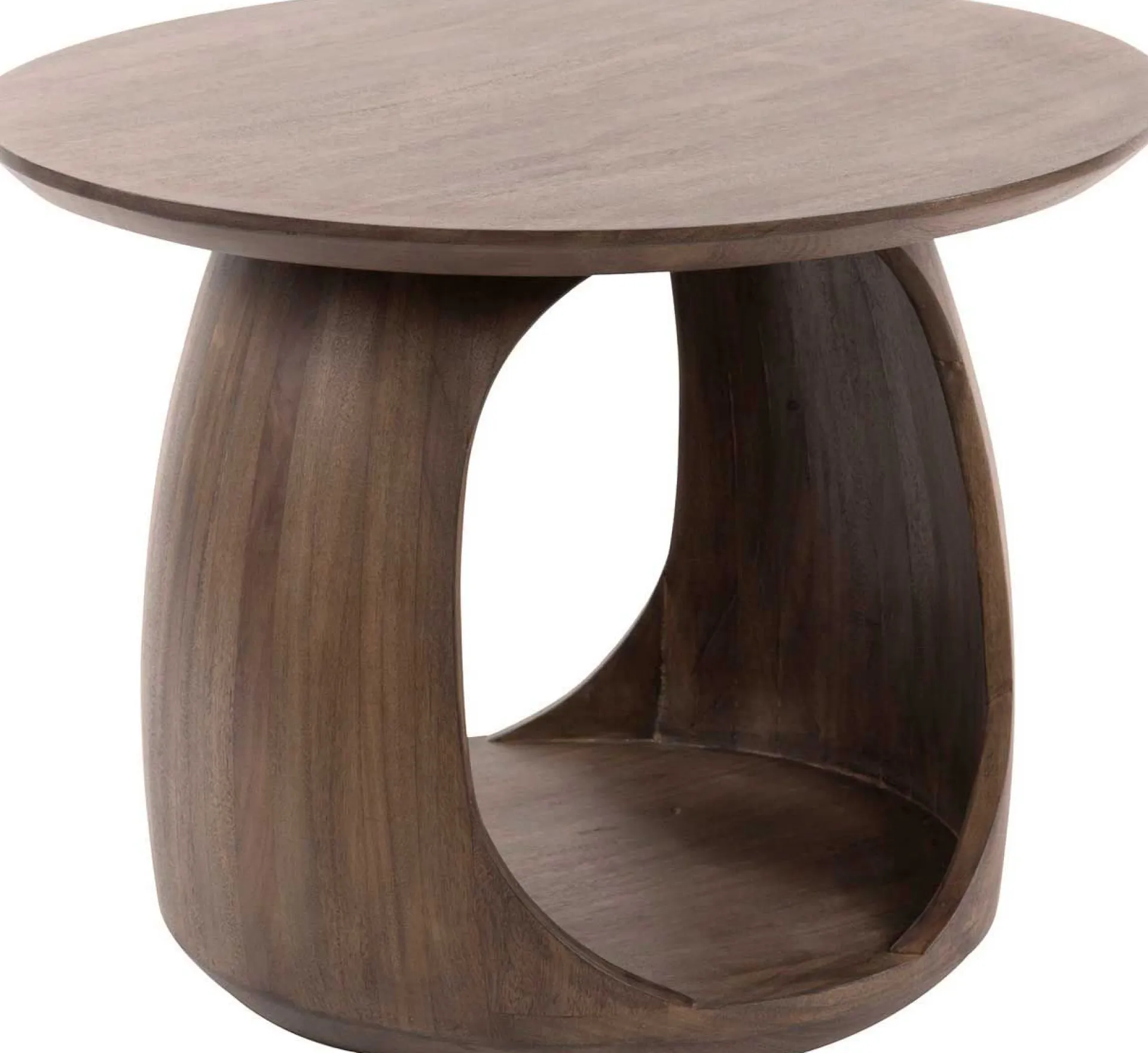 Emob Flow Solid M Beistelltisch: Acacia Glaze Brown